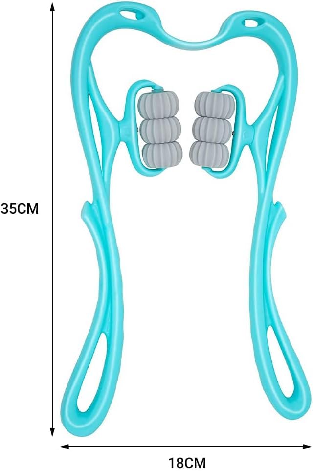 6-Wheel Dual Pressure Point Neck Massager – Instant Relief from Neck Pain & Stress!