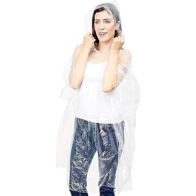 Premium Card-Sized Reusable Raincoat with Hood – Ultra Compact, Waterproof & Unisex | Fits in Your Wallet!