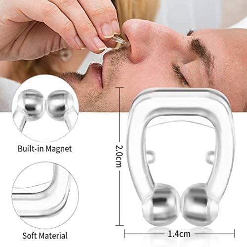 Stop Snoring Instantly! Magnetic Anti-Snoring Nose Clip – Comfortable, Drug-Free Sleep Solution (Buy 1 Get 1 FREE)