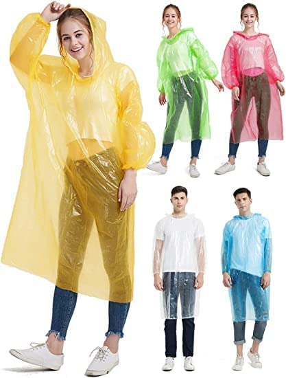 Premium Card-Sized Reusable Raincoat with Hood – Ultra Compact, Waterproof & Unisex | Fits in Your Wallet!